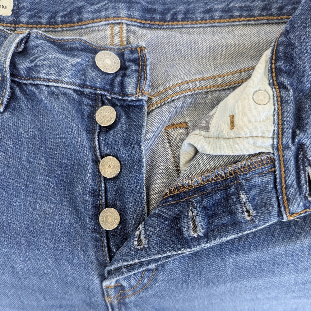 Levi's Premium 501 Button Fly Blue Denim Jeans